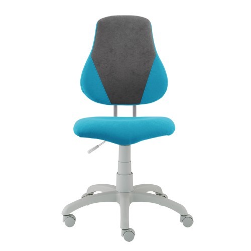 Dětská rostoucí židle Fuxo V-Line světle modrá/šedá